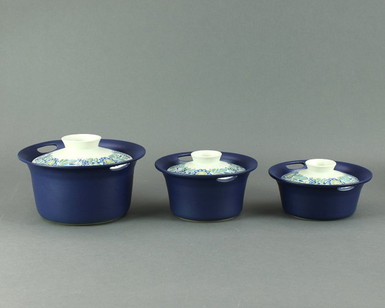 Image 1 of Turi Gramstad-Oliver (1938) - Turi Design - Decor Tor Viking - set of three deck dishes - made in Norway 