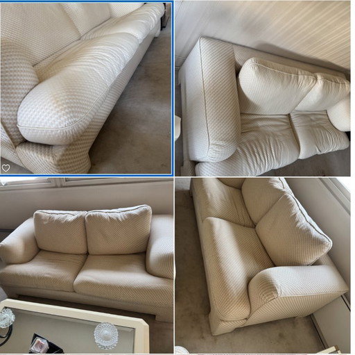 Canapés (sofa/couch) Roche Bobois – Ensemble 2 places + 3 places + pouf – proche Genève / Annecy / Annemasse 900 €