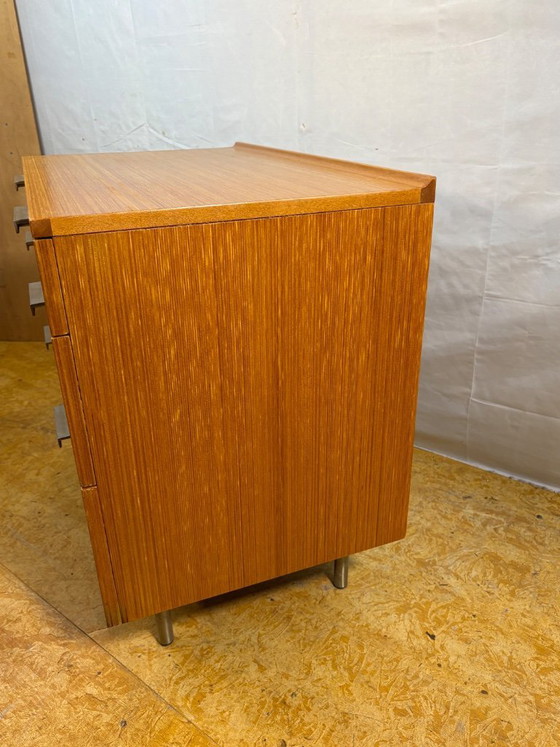 Image 1 of Mid Century Retro Teak Pair of Chest of Drawers by Stag (Circa 1970)  A fantastic pair of mid century modern teak chests of draw