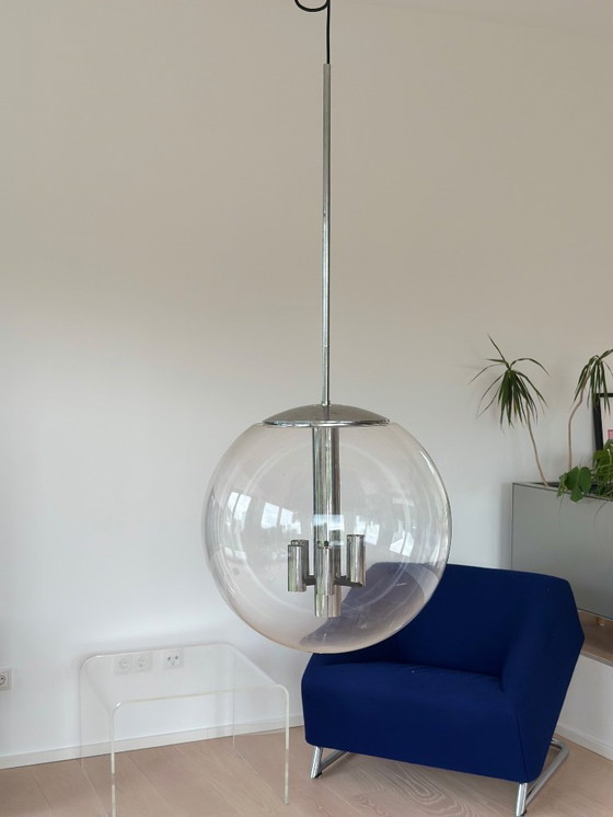 Image 1 of Designer Lampe Glashütte Limburg / Bauhaus/ 70er