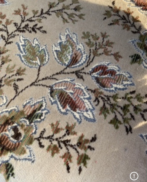 Vintage klapstoel met bloemenprint en franjes