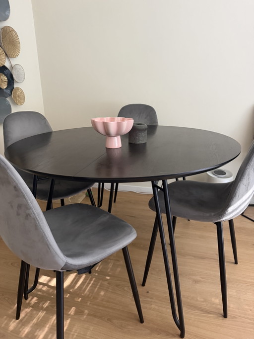 Kave Home Ausziehbarer runder Esstisch Mailand – eettafels, Wood