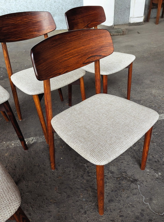 Image 1 of 6 Palisanderstühle von Harry Østergaard für Randers, 1960er Jahre, 