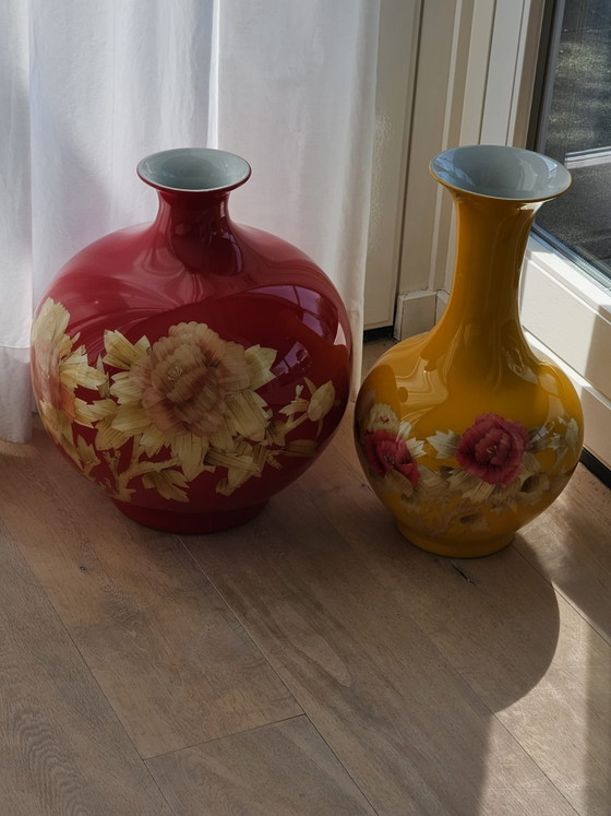 Image 1 of Set of 2 Pol’s porcelain pots, vases