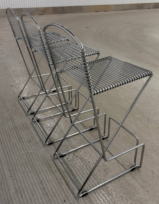 3 X Till Behrens Barkrukken (Zithoogte 62 Cm) – krukjes, rvs