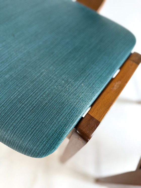 Image 1 of 6x chaise empilable vintage en contreplaqué, style Egon Eiermann '60s