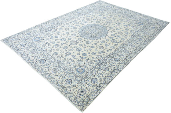 Image 1 of Hand-knotted Nain 9 La Oriental Rug With Silk - 340 X 243 Cm