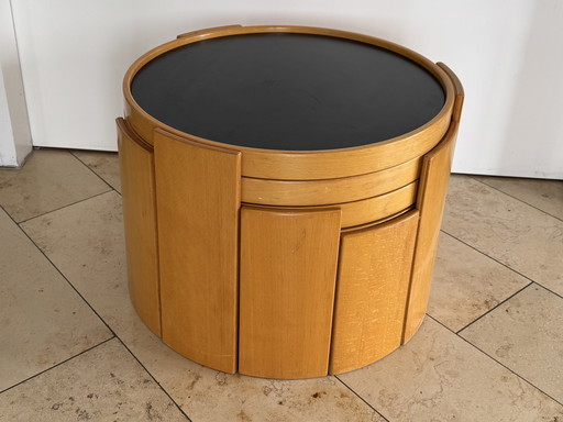 Mesa nido Cassina 1 (4 mesas) 061cm N.º 783 Haya natural
