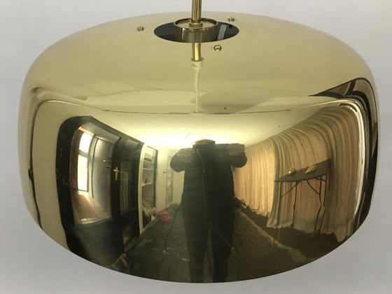 Image 1 of Suspension suédoise en laiton couleur cuivre