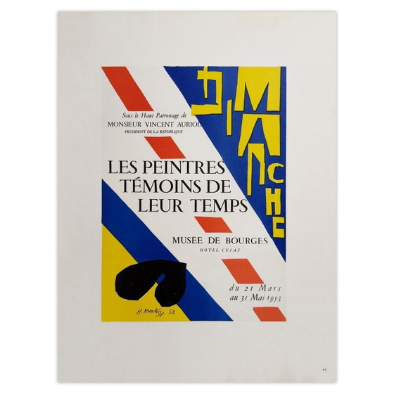 Image 1 of Henri Matisse AF 1953 - I pittori come testimoni del loro tempo, litografia 1959