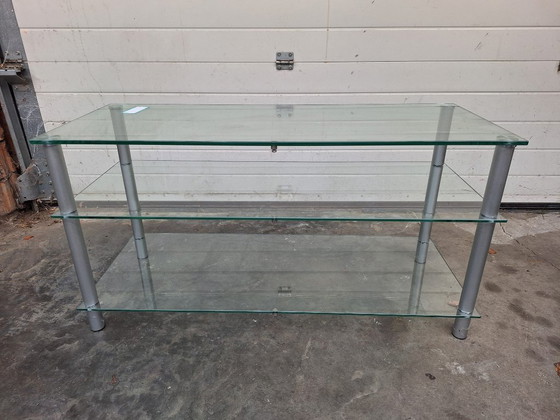 tavolino per la TV – Console, Glass, Metal (photo 2 of 5)