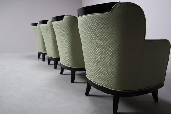 Image 1 of Satz von vier Art-Déco-Sesseln, 1930-1950