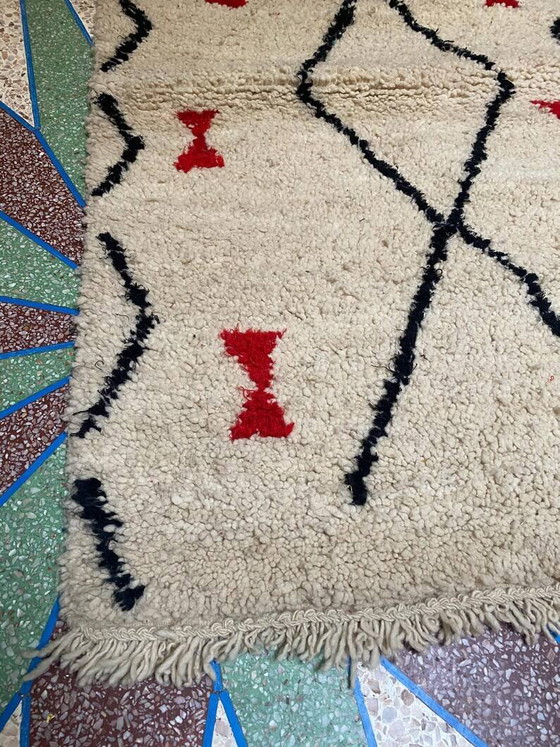Marokkaans Berber vloerkleed gedecoreerd 250cmx150cm – Vloerkleden en tapijten, Wool, Bohemian (photo 8 of 10)