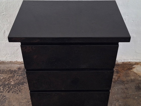 Roche Bobois David Lange High End Cabinet Chest of Drawers, Lacquered, Signed, 1970s – Wood (photo 8 of 16)