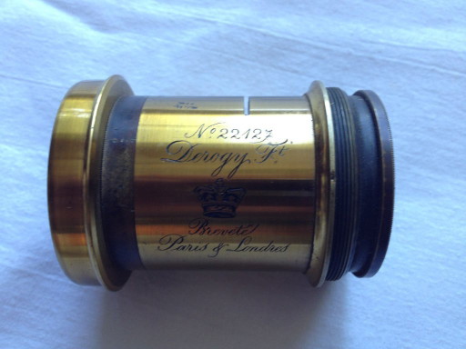 OBIETTIVO VINTAGE DEROGY PER FOTOCAMERA, N. 3 IN OTTONE