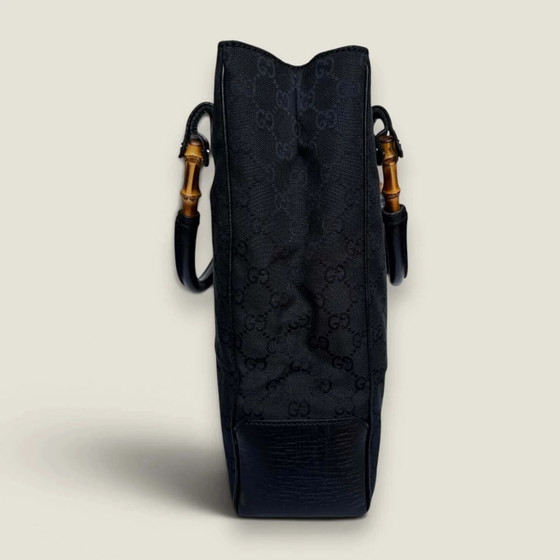 Bolso tote Gucci GG Supreme lona bambú negro – Bolsos tote, Cuero, Vintage (photo 5 of 15)