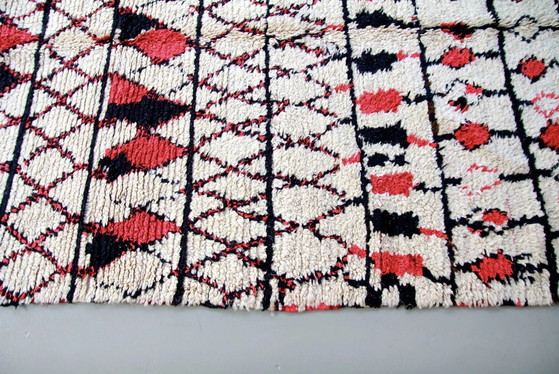 Berber tapijt Beni Ouarain origineel oud vintage – Vloerkleden en tapijten, Wool, Cotton (photo 3 of 5)