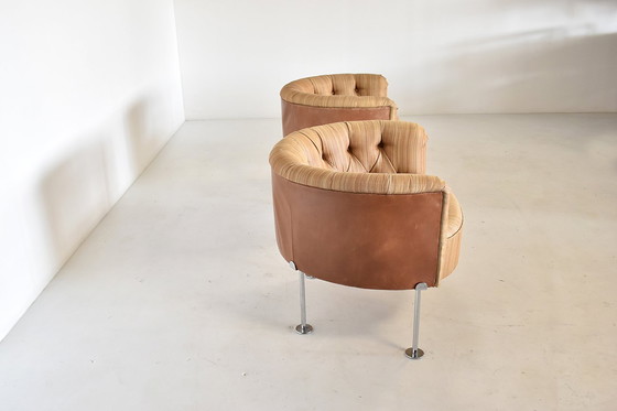 Image 1 of Paar vroege "310" clubfauteuils van Trix en Robert Haussmann voor Swiss Design Collection, Zwitserland 1960