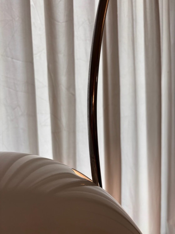 Coupé Ad Arco Floor Light by Joe Colombo for Oluce White Chrome Vintage Design, Metal, Modern (photo 8 of 9)