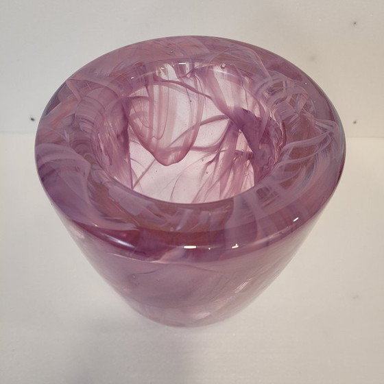 Image 1 of Vase „Atoll“, Anna Ehrner für Kosta Boda, geblasenes Glas, 80er Jahre – Schweden