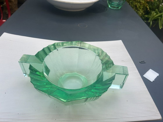 Image 1 of ciotola per dolci in vetro Art Déco