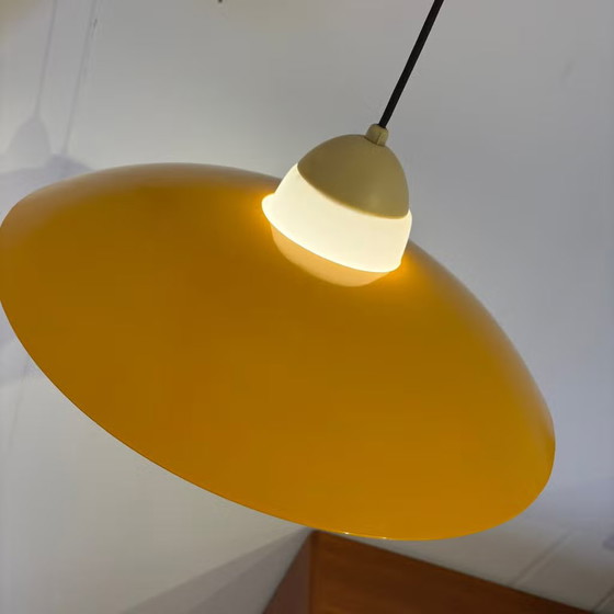 Philips, Louis Kalff UFO, Lampada a sospensione vintage anni '50 - '60, Lampade a sospensione, Metallo, Giallo (foto 5 di 21)