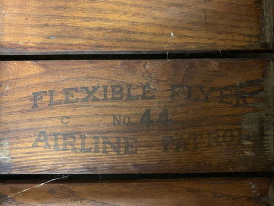 Image 1 of Decorative steerable sled from the U.S.A. 1950s