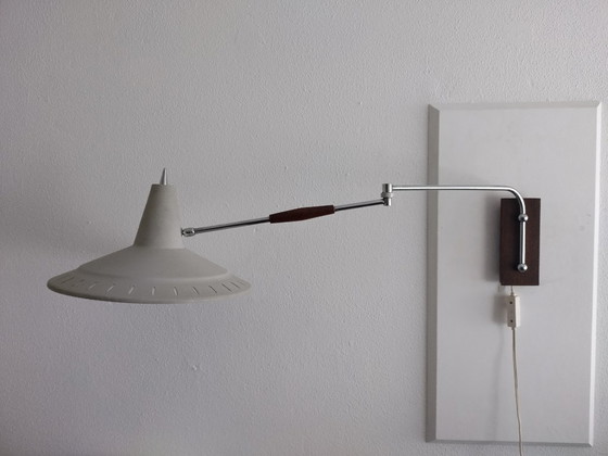 Image 1 of Lampada a gomito con paralume Panama - Willem van Doorn - Vintage