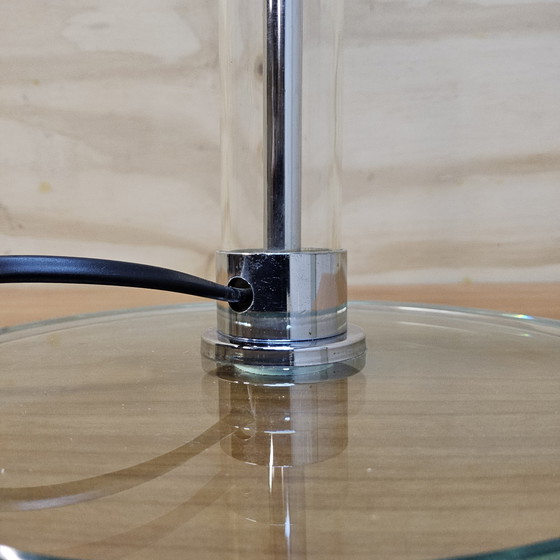 Image 1 of Vintage Chrome Bauhaus Wilhelm Wagenfeld Table Lamp WG24 Opaline glass (70s) design lamp