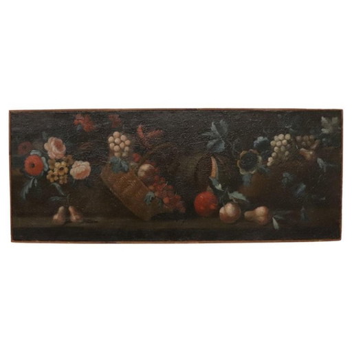 Oil Painting on Canvas, Still Life, Italy 18th Century