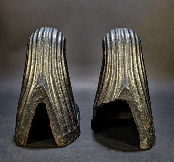 Antichi cani di fuoco orientalisti – Figure assire del XVIII secolo – Oggetti decorativi, Cast Iron, Iron (photo 5 of 6)