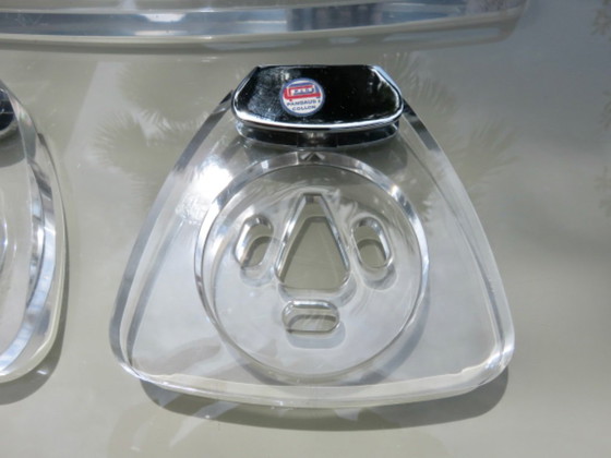Image 1 of Bathroom set in lucite and chrome-plated brass, "Pangaud Collon" edition, France, 1970s
