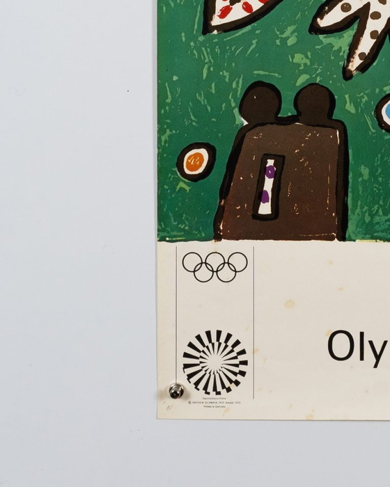 Olympische Spiele München 1972 Originele Vintage Olympische Poster van Alan Davie – Modern – 101x64 cm – Paper (photo 8 of 8)