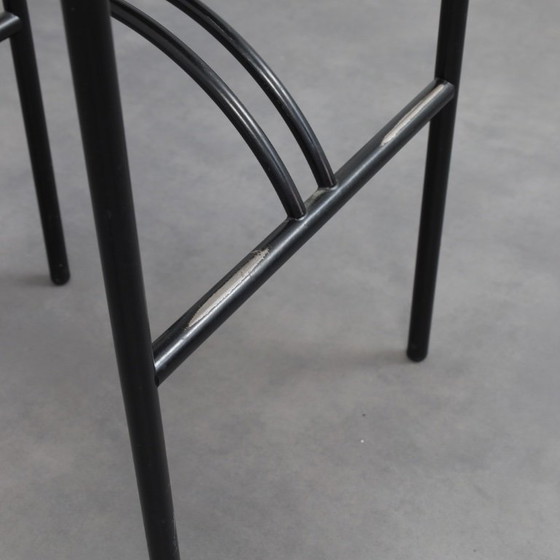 Image 1 of Ensemble de 4 tabourets de bar postmodernes, Italie, années 1980
