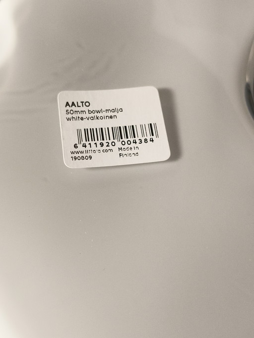 Diseño Alvar Aalto Iitala Finlandia Malja cuenco de cristal