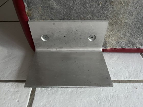 Divano 2 posti Nicoletti del designer J.H. Hicolity. – Divani 2 posti, Pelle, Metallo (photo 11 of 11)