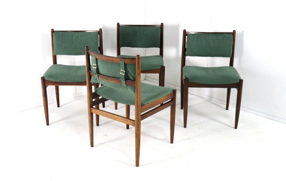 Image 1 of Ensemble de 4 chaises vintage en palissandre « Quern ».