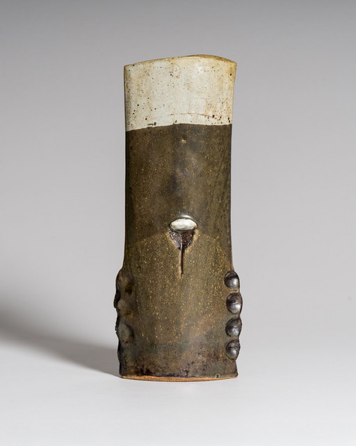 Monumental Studio Ceramic Unikat Vase by Ceramist Artist Uwe Krause 1979
