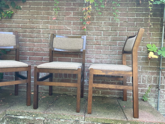 Set di sedie da pranzo vintage stile Pastoe – Legno, Lana (photo 4 of 15)
