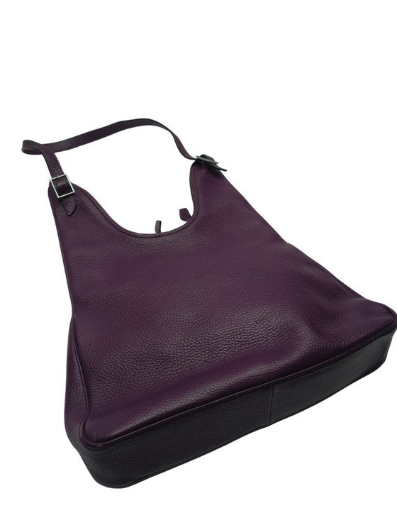 Image 1 of Sac bandoulière Hermès Massai PM Raisin en cuir Clémence – 2009