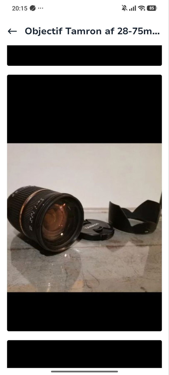 Objectif Tamron AF 28-75 mm, Photographies, Verre, Plastique, Noir (photo 5 sur 5)