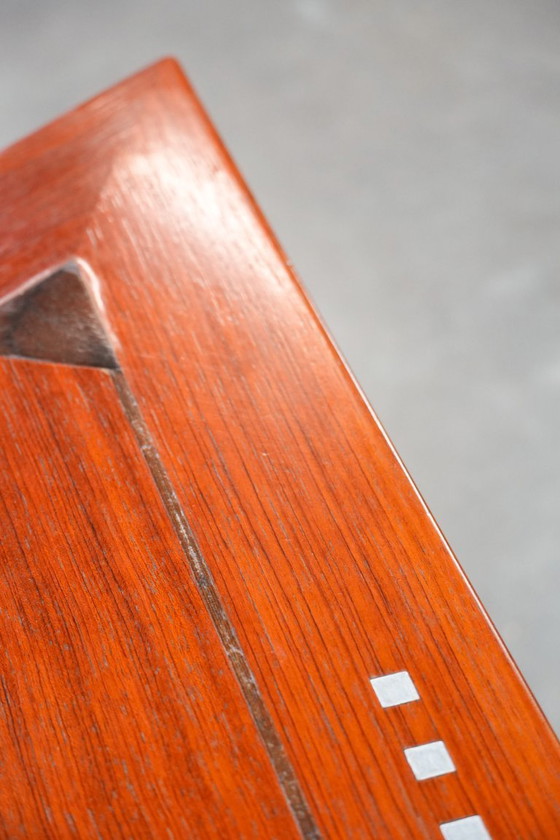 Image 1 of Art Deco design side/coffee table in a triangular shape by Schuitema from the Decoforma series