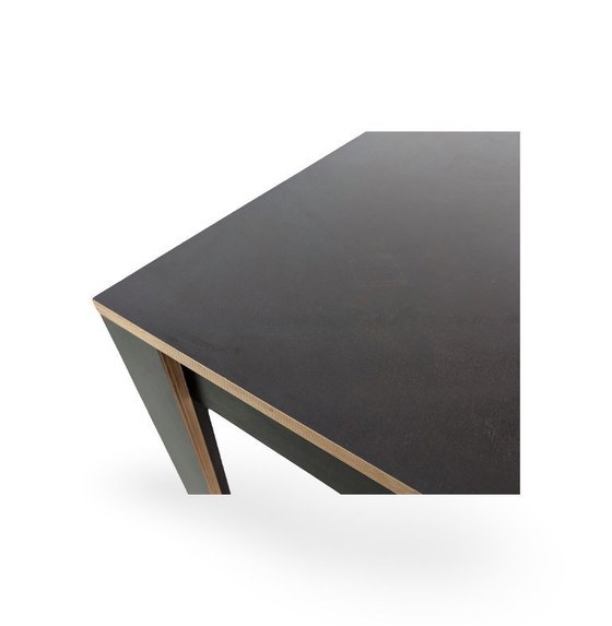 Image 1 of Designer dining table made from screen printing plates, custom-made by a carpenter