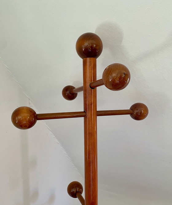 Image 1 of Atomic Wood Garderobenständer Garderobe Sputnik Postmoderne 60er 70er Space Age