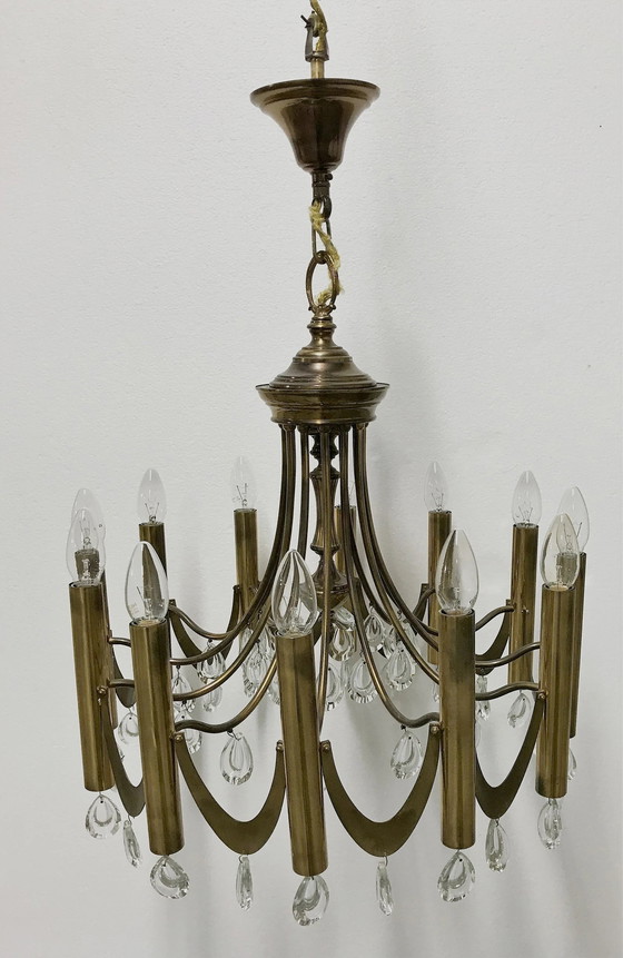 Image 1 of Lampadario neoclassico di Gaetano Sciolari, anni '60