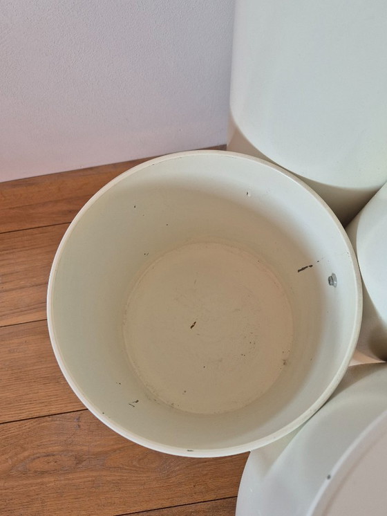 Image 1 of  Gran lámpara de pie con jardinera / mesa auxiliar Close Encounter Christmas Merchant Años 80