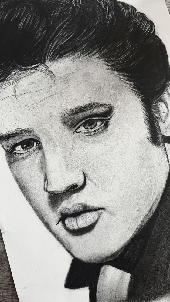 Image 1 of Elvis Presley A3 drawing