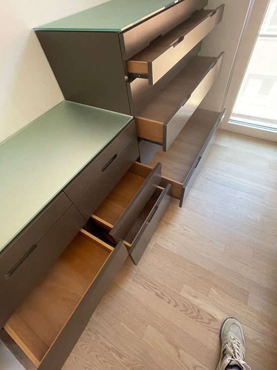 Image 1 of Set van 3 commodekasten Molteni 909 by LUCA MEDA 