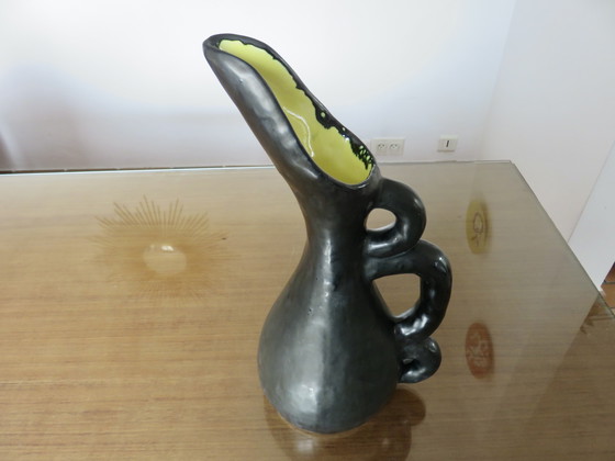 Image 1 of Large Ceramic Vase Signed Ray Camart in Vallauris, France, 50s-60s