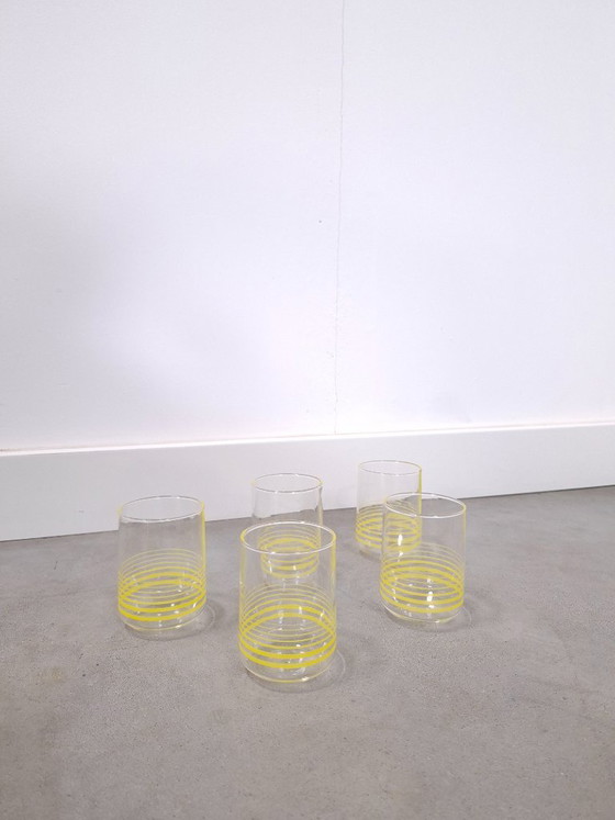 Image 1 of Set di bicchieri con strisce gialle Jena Glas